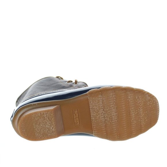 SPERRY Top Sider Saltwater Duck Waterproof Boots 91175 Navy+ Brown Leather 8.5 - Picture 7 of 14